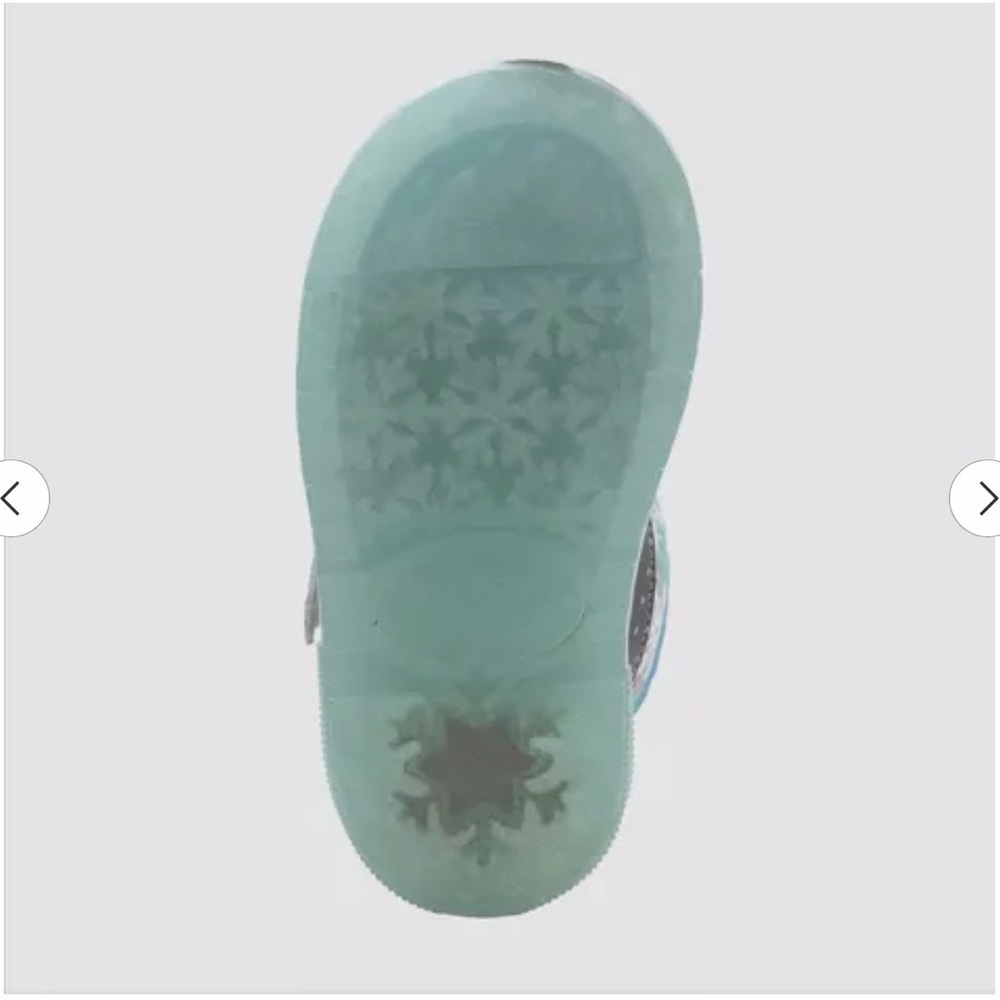Western Chief Girls Blue Snow Boots with Glitter Snowflake light up size 12 - Picture 4 of 5